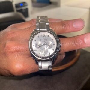 Share Coach Genuine All Stainless Steel Quartz Unisex Watch FREE SHIPPING!!